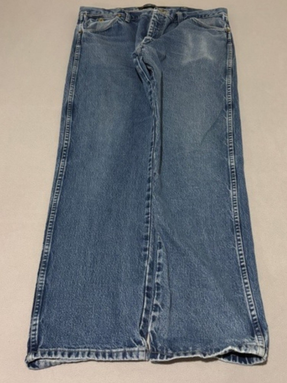 Wrangler George Strait Cowboy Cut Jeans 38x32 Medium Wash Heavyweight De
